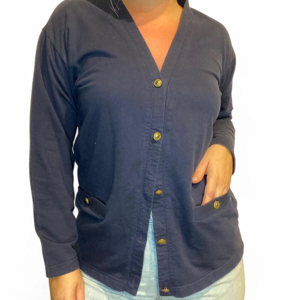 Coral Bay Women's Navy and Blue Cardigan